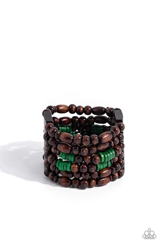 Paparazzi Bracelets - Paradise Palazzo - Green