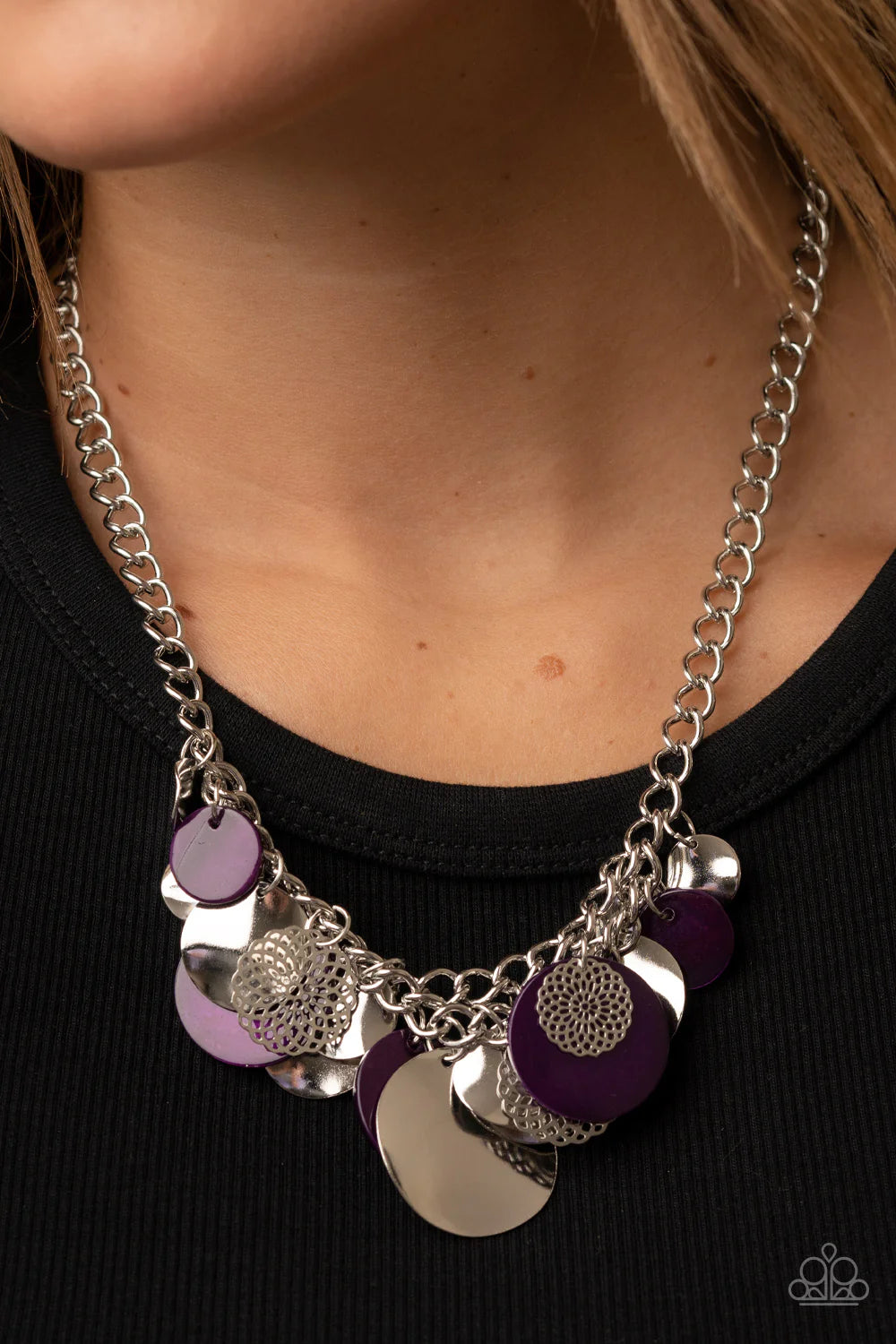 Paparazzi Necklaces - Oceanic Opera - Purple
