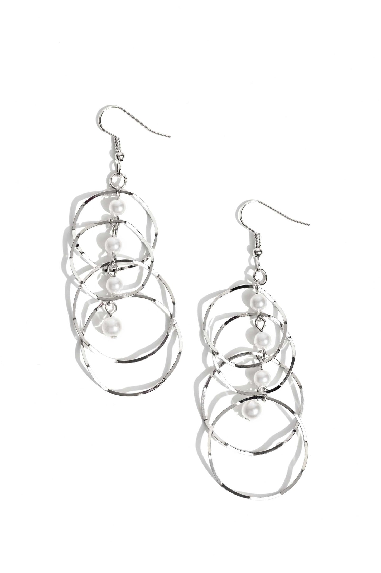 Paparazzi Earrings - Pearl Palooza - White
