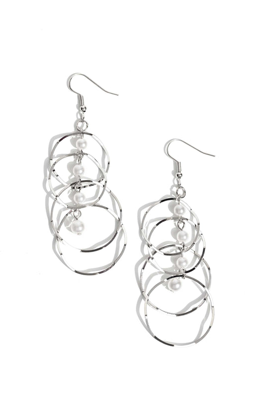 Paparazzi Earrings - Pearl Palooza - White