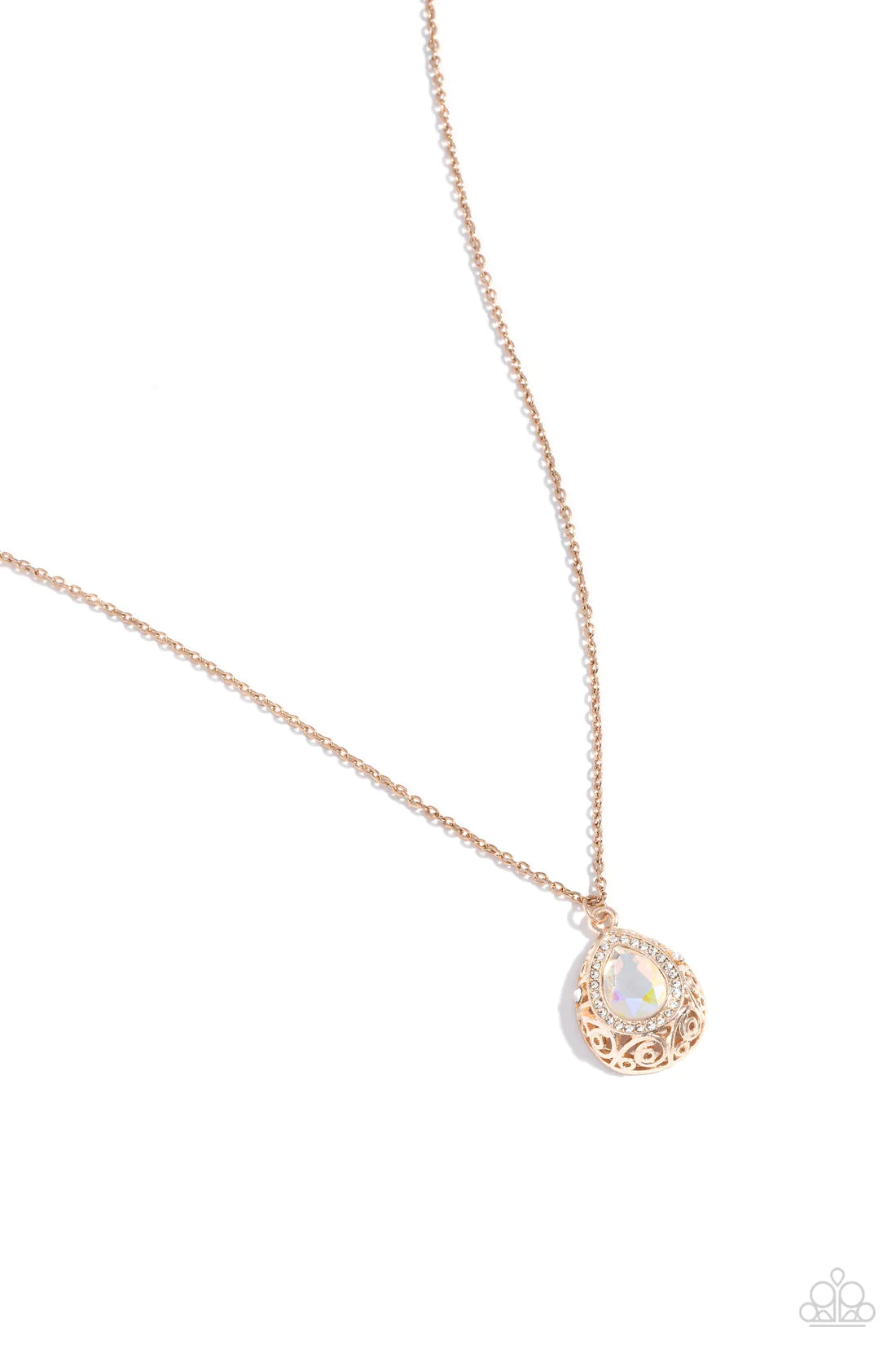 Paparazzi Necklaces - Gracefully Glamorous - Rose Gold