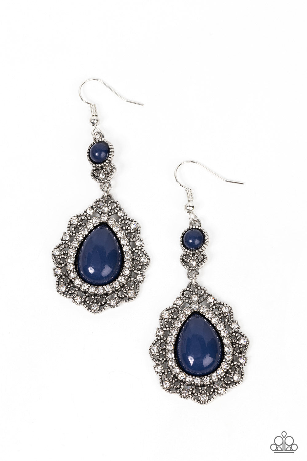 Paparazzi Earrings - Palace Bribe - Blue