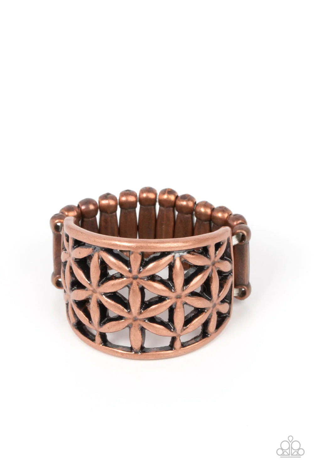 Paparazzi Rings - Gardenia Gazebo - Copper