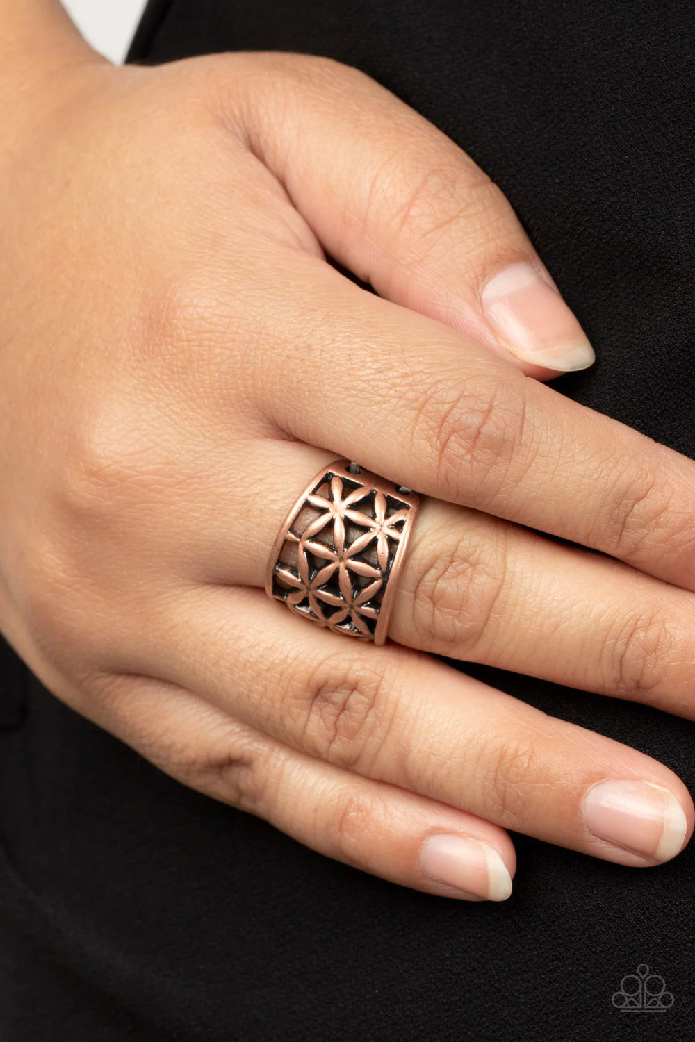 Paparazzi Rings - Gardenia Gazebo - Copper