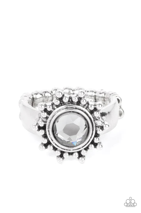 Paparazzi Rings - Expect Sunshine and Reign - Silver