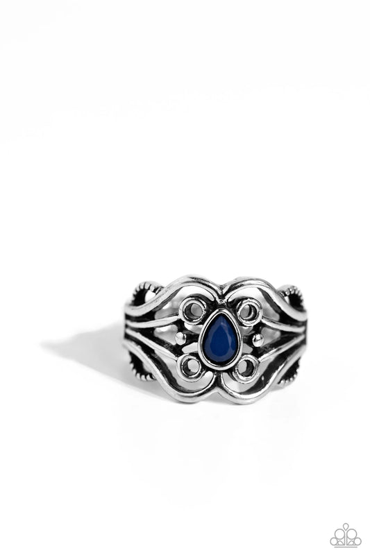 Paparazzi PREORDER Rings - Beautifully Bead-azzled - Blue