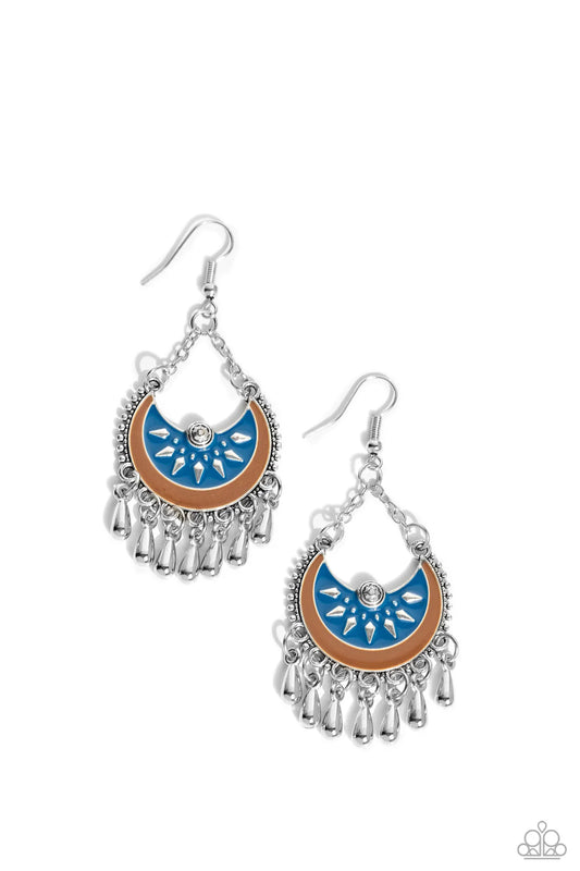 Paparazzi Earrings - I Just Need Chime - Blue