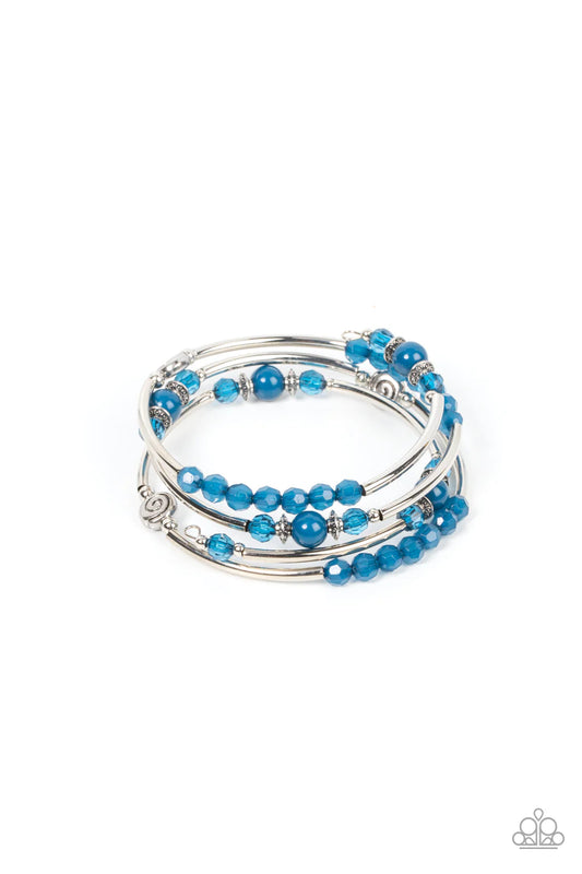Paparazzi Bracelets - Whimsically Whirly - Blue