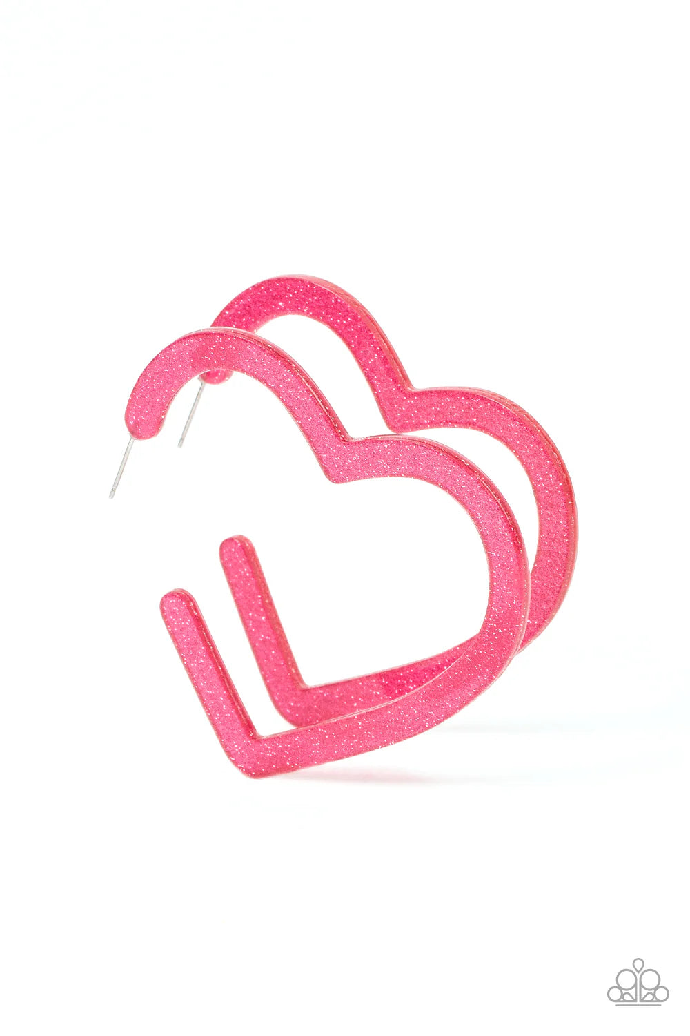 Paparazzi Earrings - Throbbing Twinkle - Pink