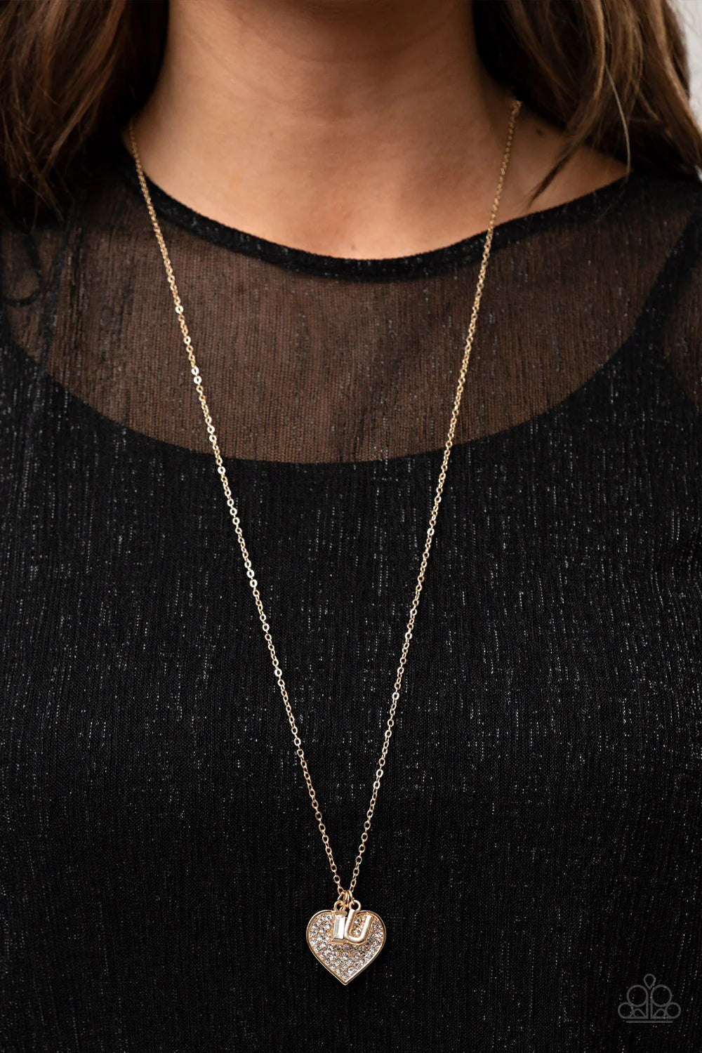 Paparazzi Necklaces - Letters 0f Love - Gold