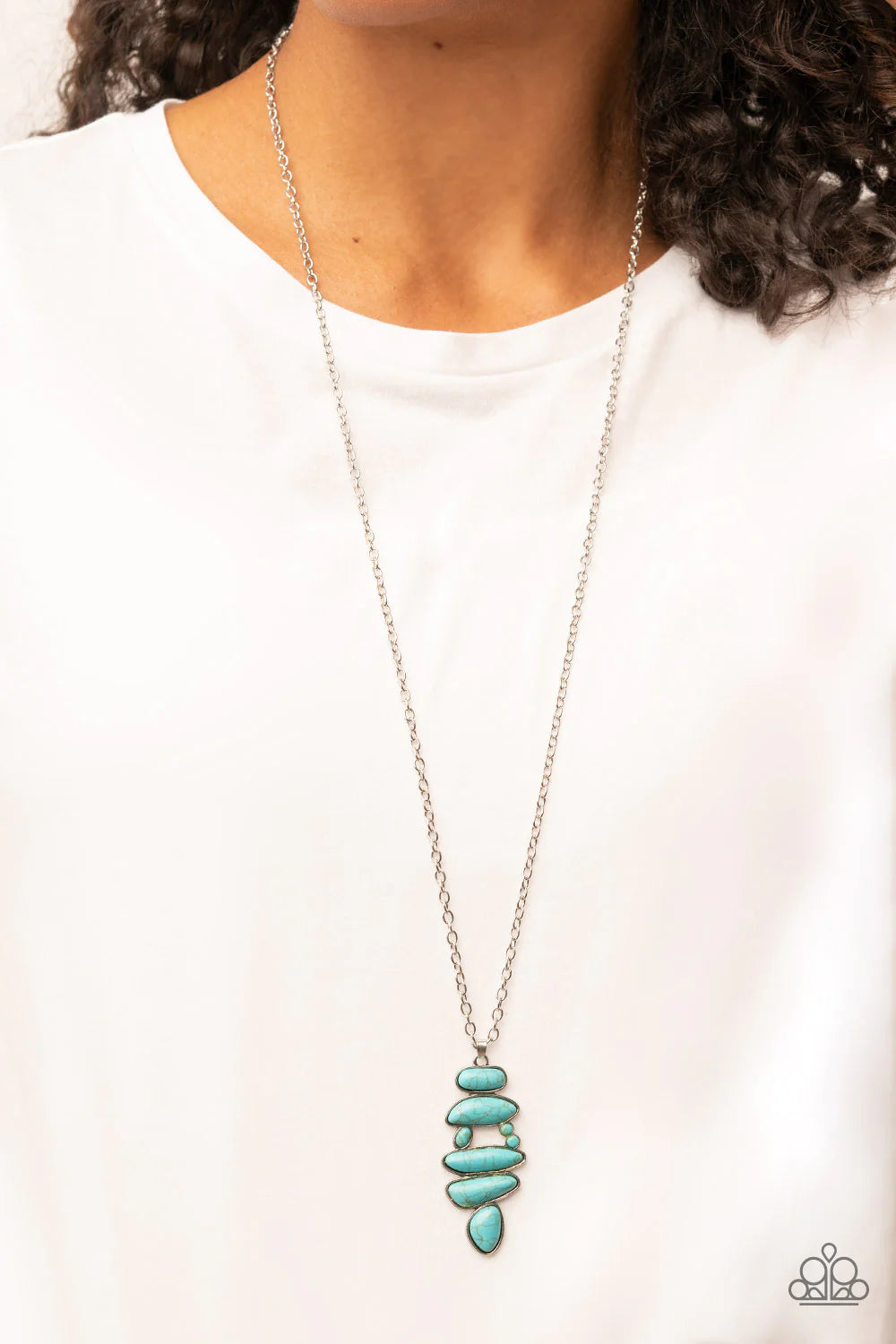 Paparazzi Necklaces - Mojave Mountaineer - Blue