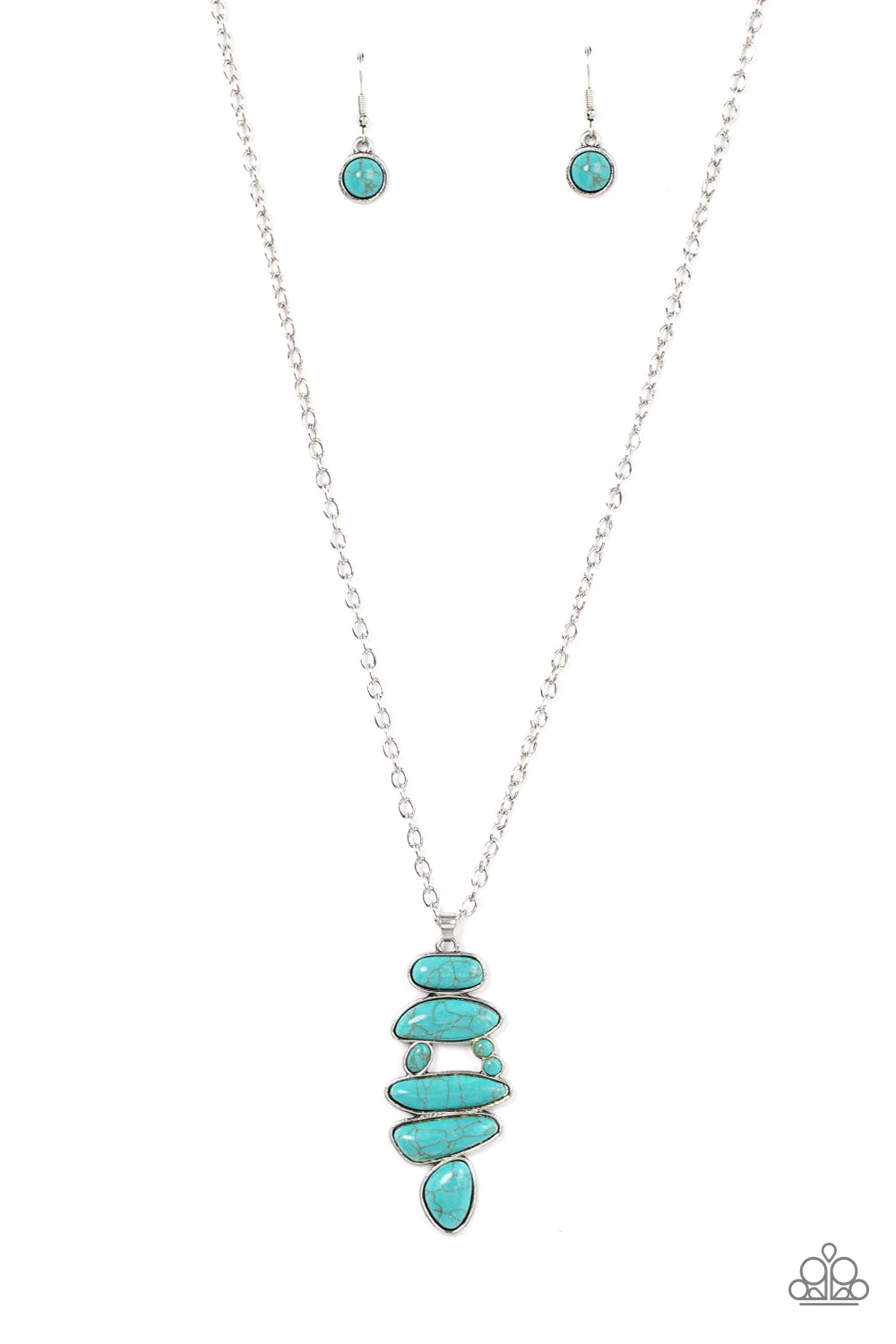 Paparazzi Necklaces - Mojave Mountaineer - Blue