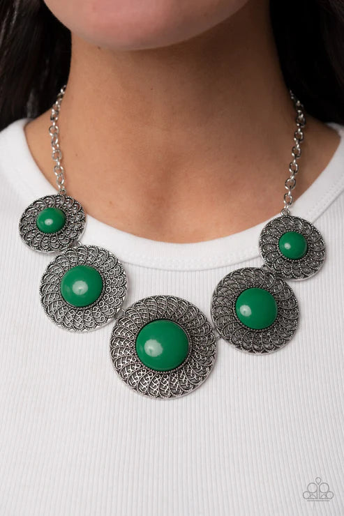 Spring Goddess Green Paparazzi Necklace