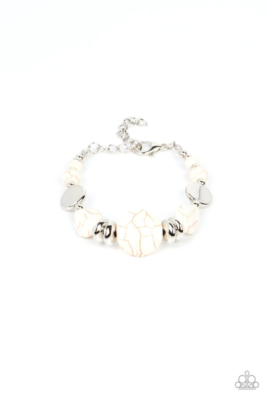 Paparazzi Bracelets - Mesa Vista - White