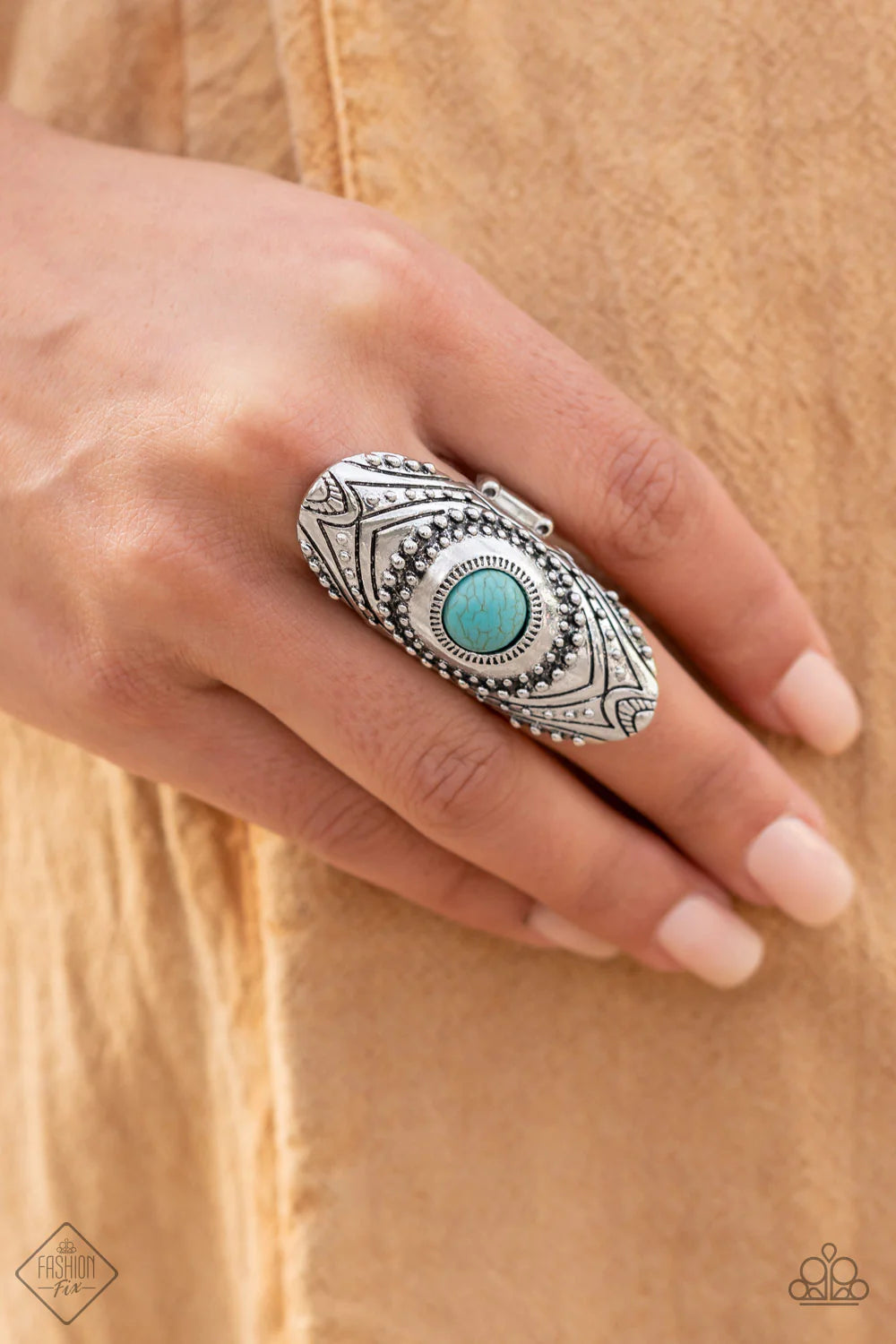 Paparazzi Rings - Rural Residence - Blue - Fashion Fix