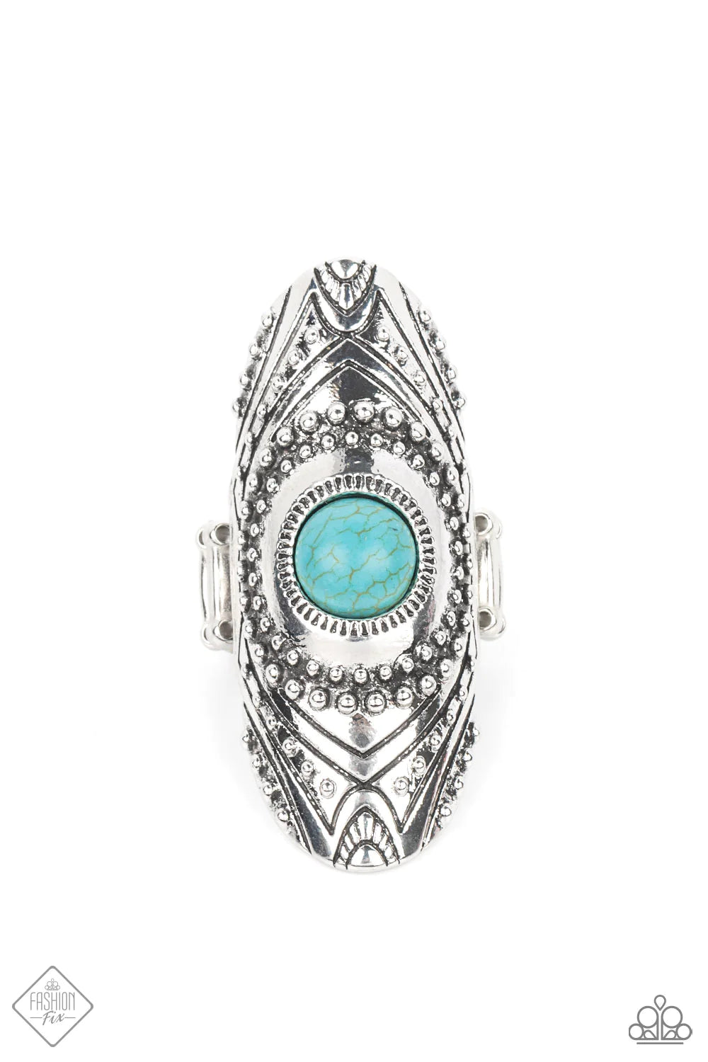 Paparazzi Rings - Rural Residence - Blue - Fashion Fix