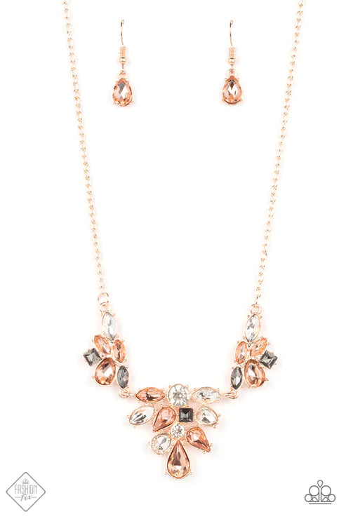 Paparazzi Necklaces - Completely Captivated - Rose Gold - Fashion Fix