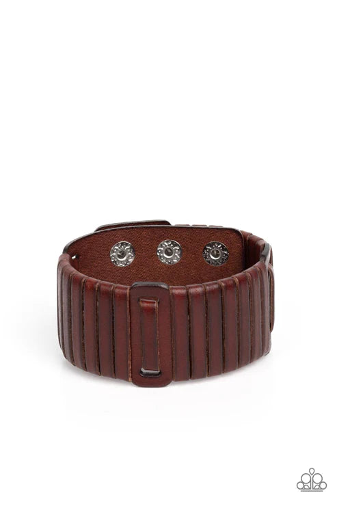 Paparazzi Urban Collection - Leather Lumberyard - Brown