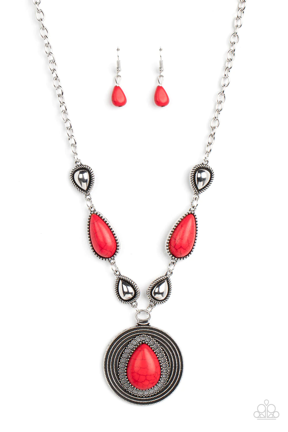 Paparazzi Necklaces - Saguaro Soul Trek - Red