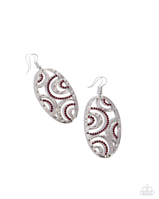 Paparazzi Earrings - Seize the DAZE - Red