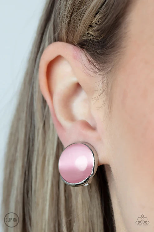 Paparazzi Earrings - Cool Pools - Pink
