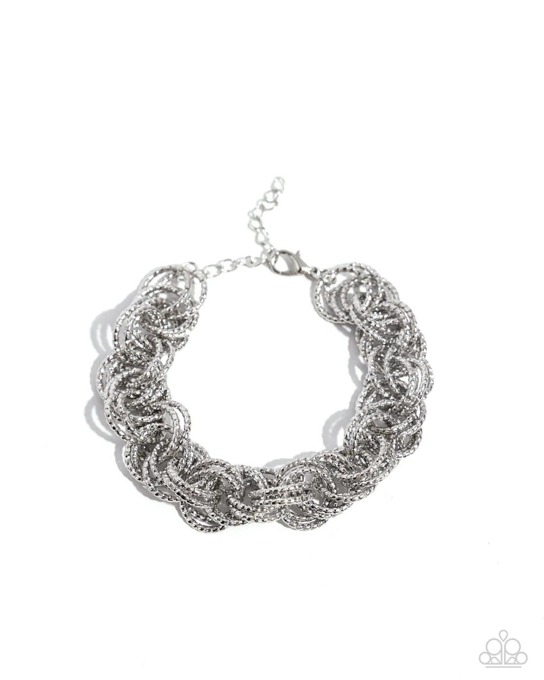 Paparazzi Bracelets - Audible Shimmer - Silver