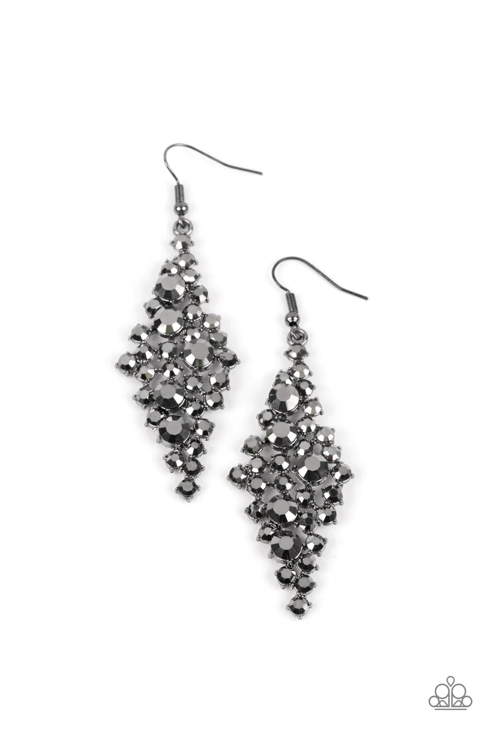 Paparazzi Earrings - Celestial Comet - Black