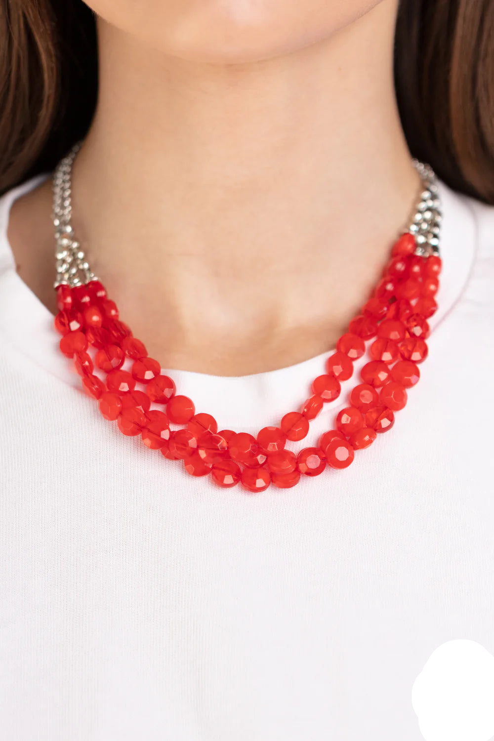 Paparazzi Necklaces - Pacific Picnic - Red