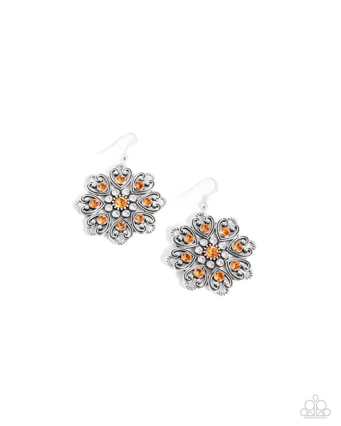 Paparazzi Earrings - Garden of Love - Orange