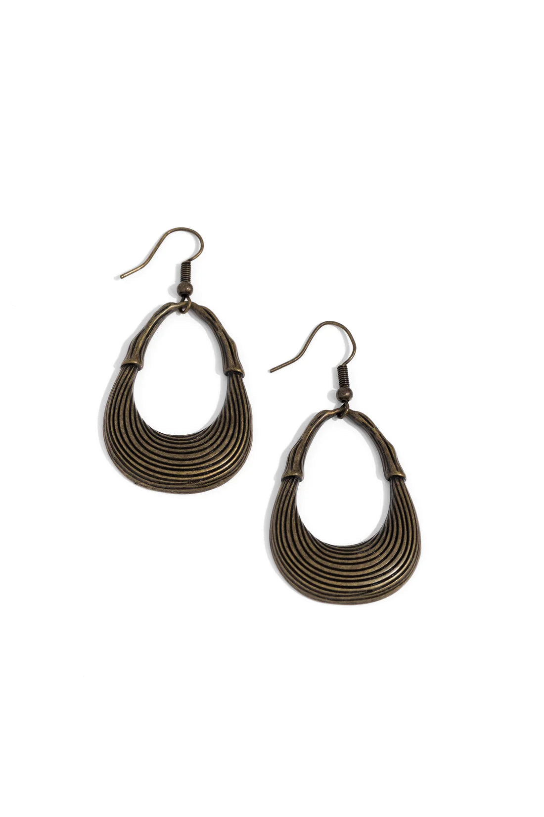 Paparazzi Earrings - Terra Timber - Brass
