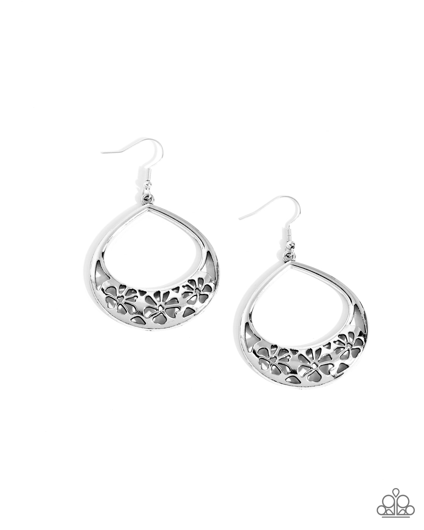 Paparazzi Earrings - Island Ambrosia - Silver