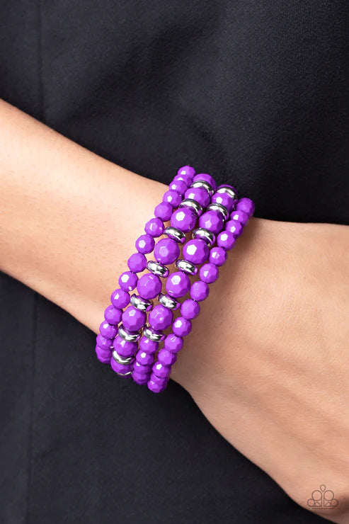Paparazzi Bracelets - It's a Vibe - Purple
