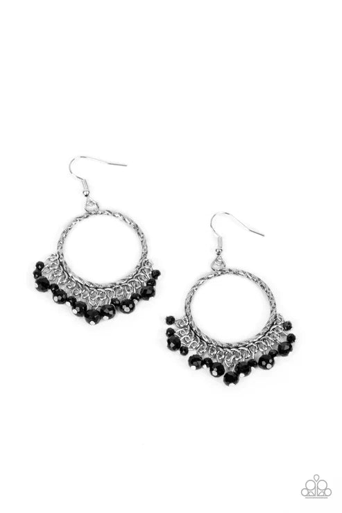 Paparazzi Earrings - As if by Magic - Black