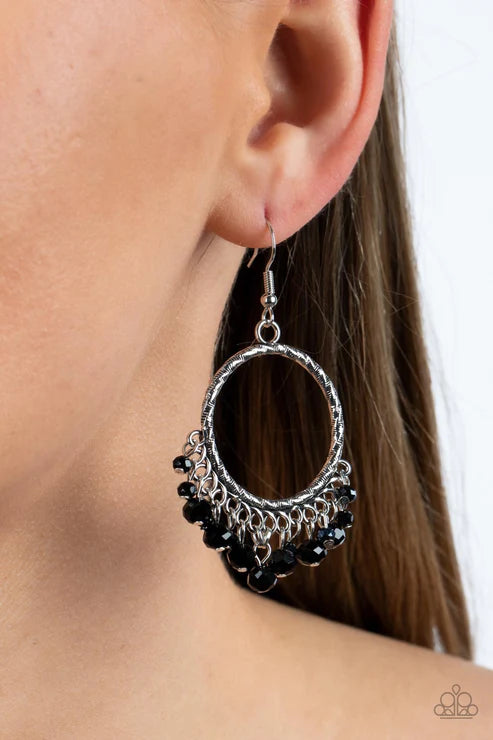 Paparazzi Earrings - As if by Magic - Black