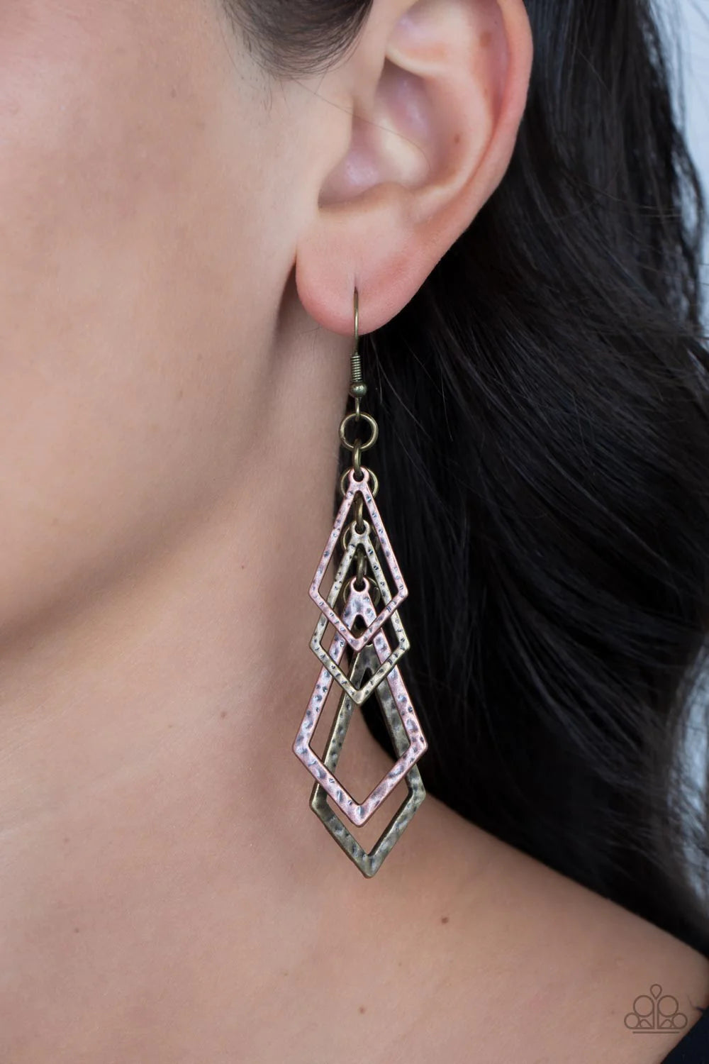 Paparazzi Earrings - Totally Terra-ific - Multi