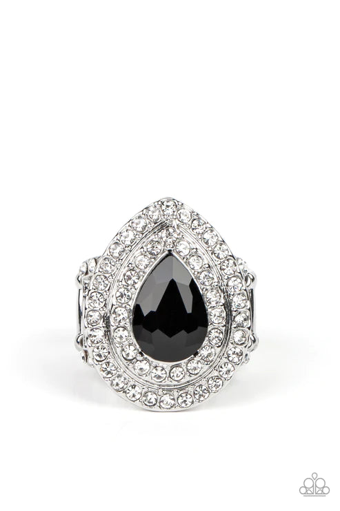 Paparazzi Rings - Icy Indulgence - Black