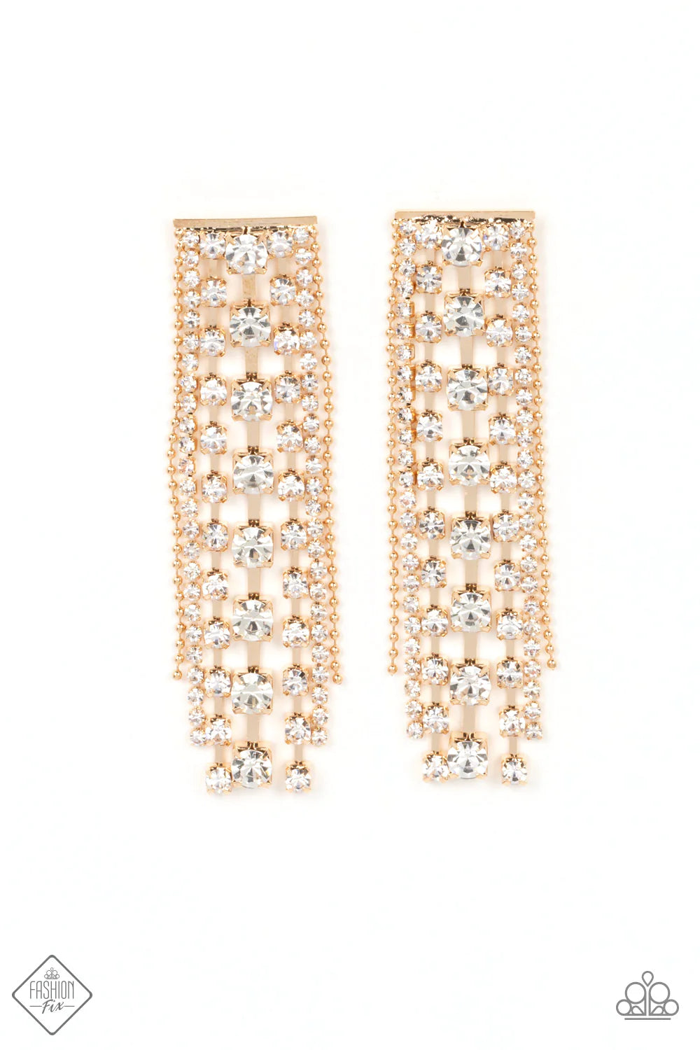 Paparazzi Earrings - Starry Streamers - Gold