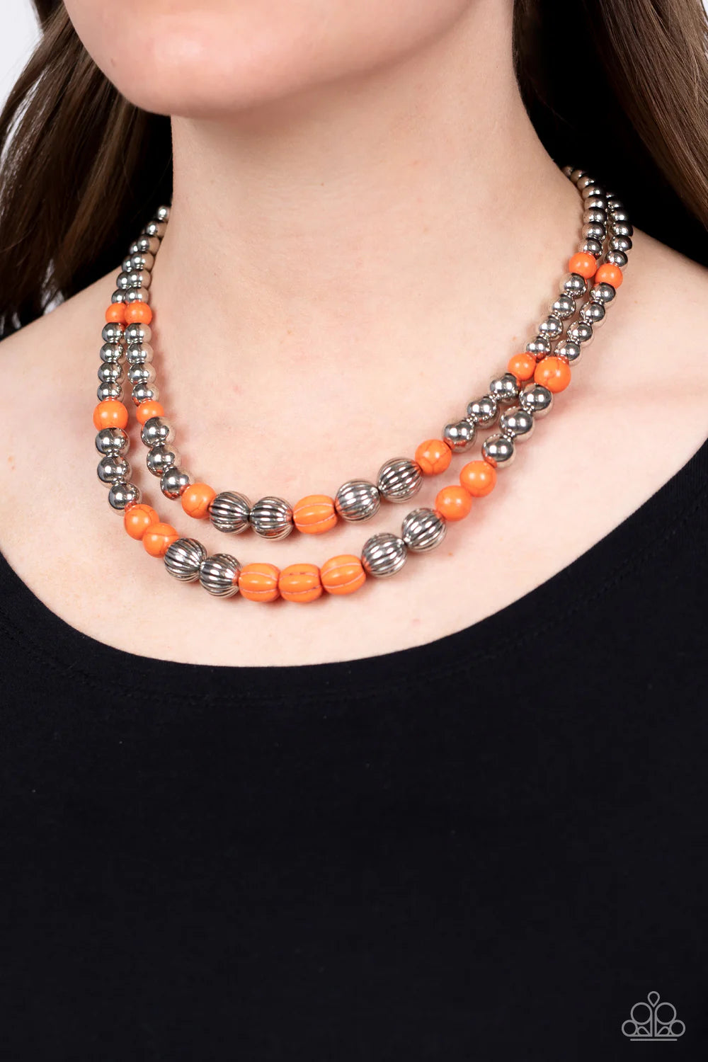 Paparazzi Necklaces - Country Road Trip - Orange