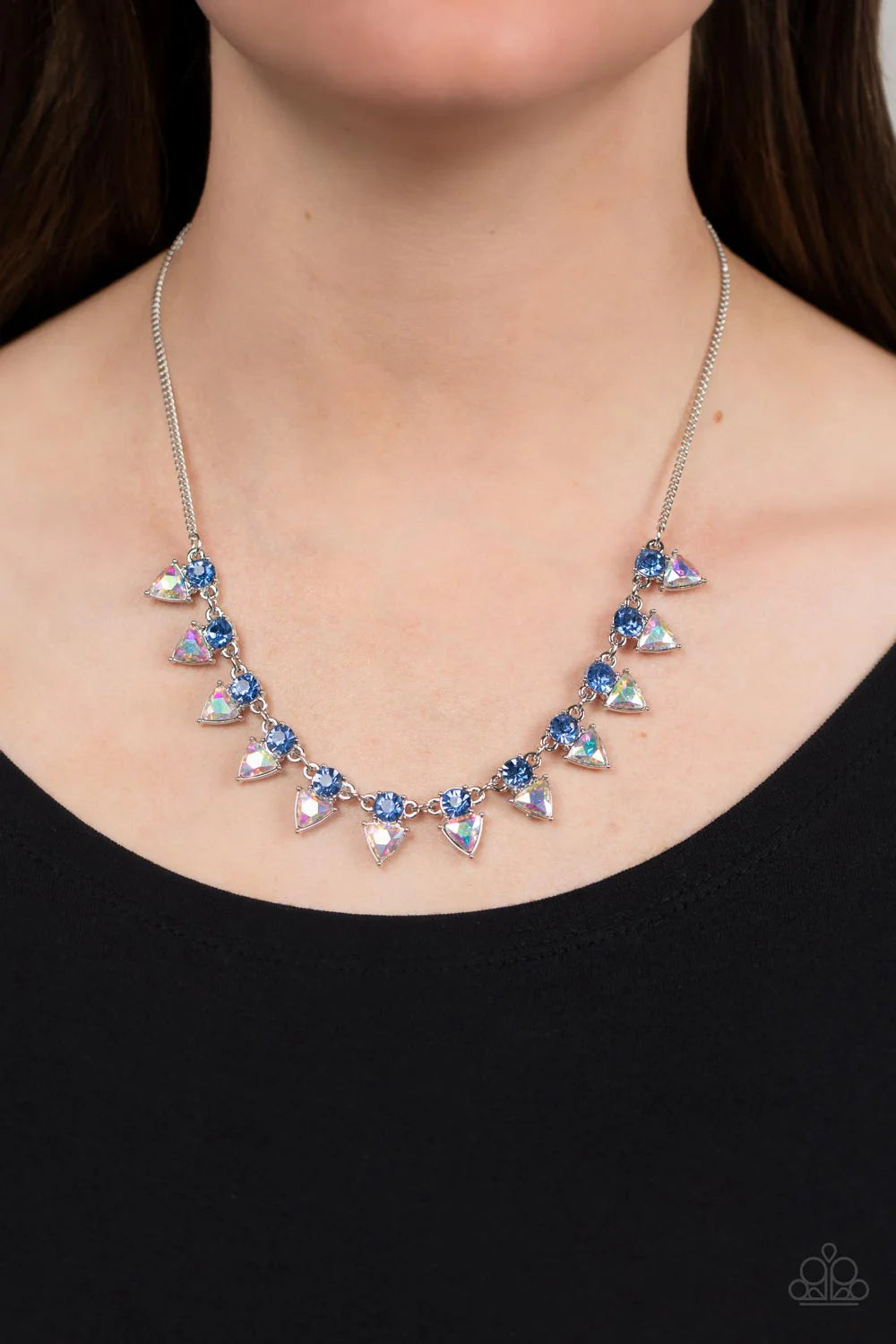 Paparazzi Necklaces - Razor-Sharp Refinement - Blue