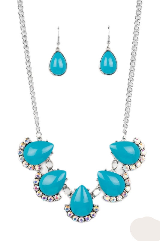 Paparazzi Necklaces - Ethereal Exaggerations - Blue
