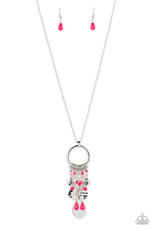 Paparazzi Necklaces - Totally Trolling - Pink