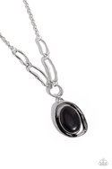 Paparazzi Necklaces - Sandstone Stroll - Black