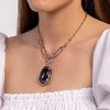 Paparazzi Necklaces - Sandstone Stroll - Black