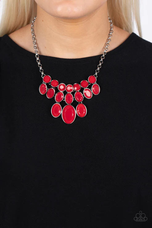 Paparazzi Necklaces - Delectable Daydream - Red
