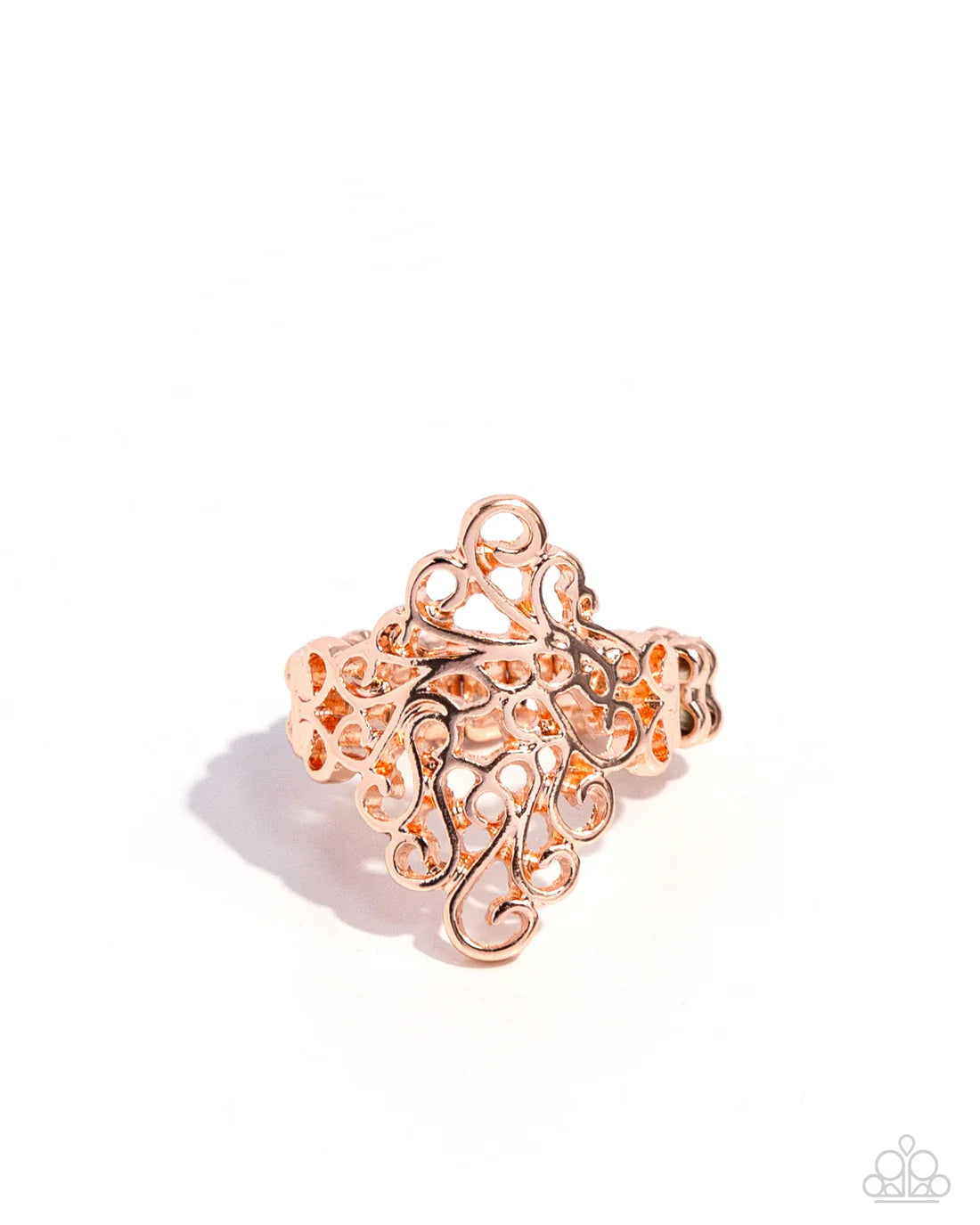 Paparazzi Rings - Full-Fledged Filigree - Copper