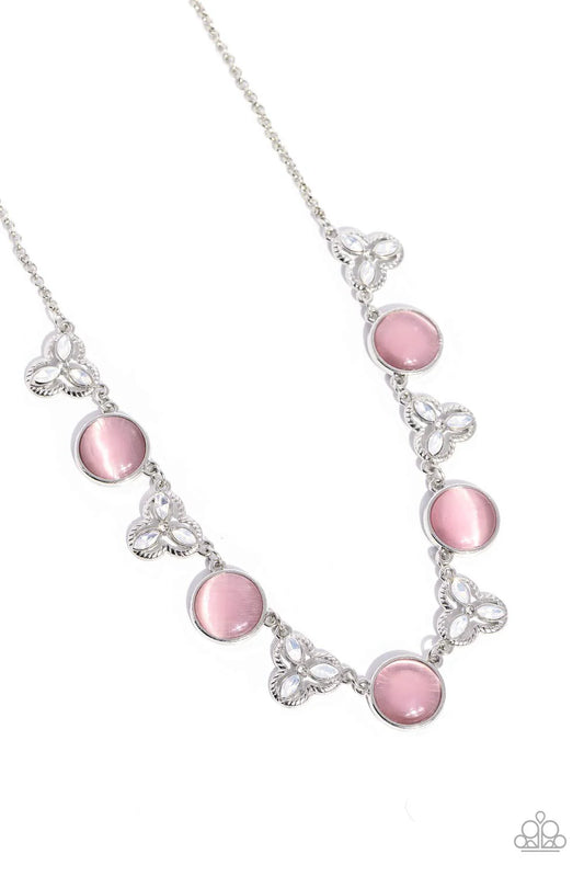 Paparazzi Necklaces - Floral Crowned - Pink