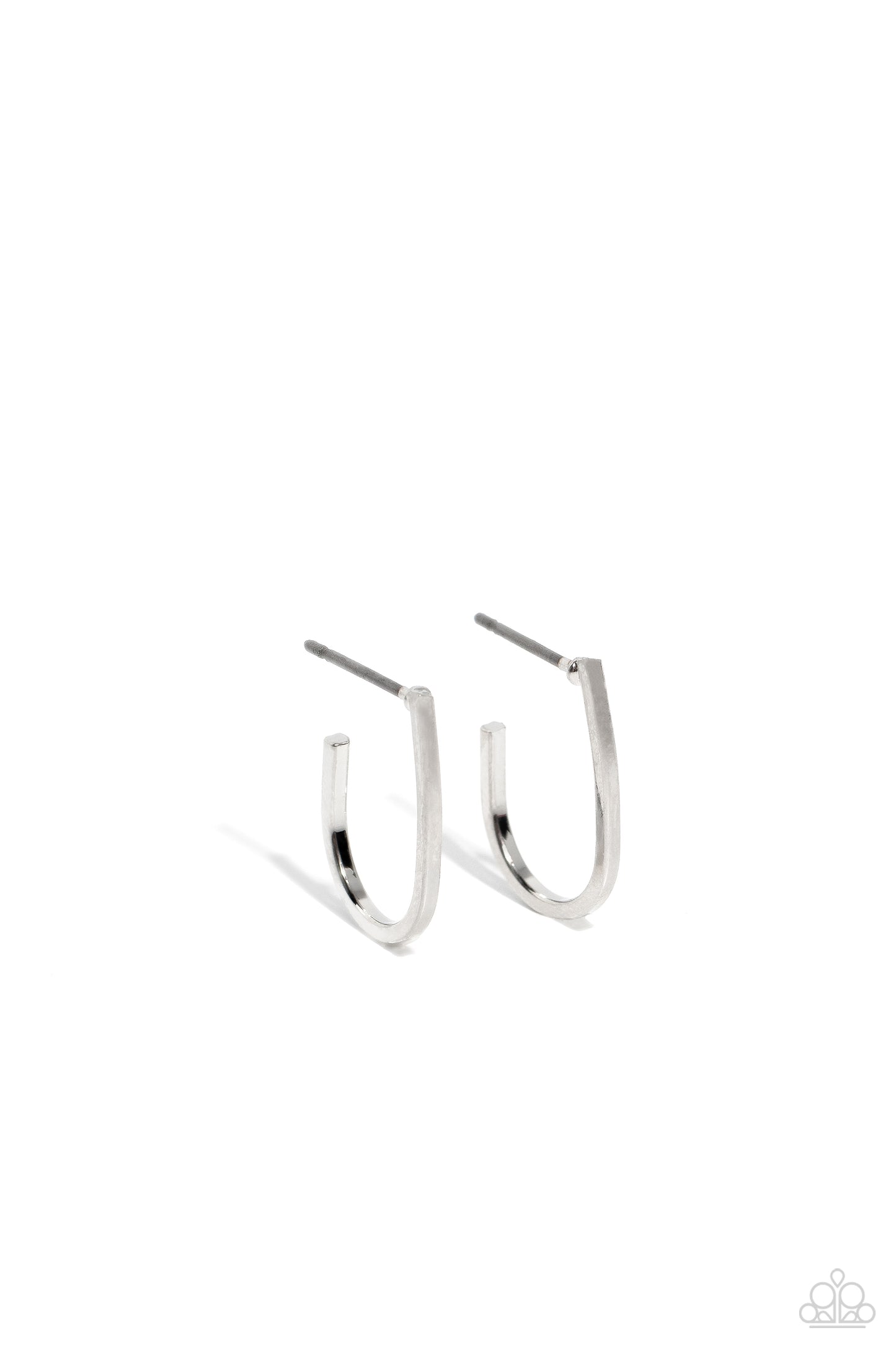 Paparazzi Earrings - Admirable Arches - Silver