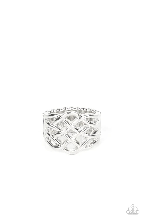 Paparazzi Rings - The One That KNOT Away - Silver