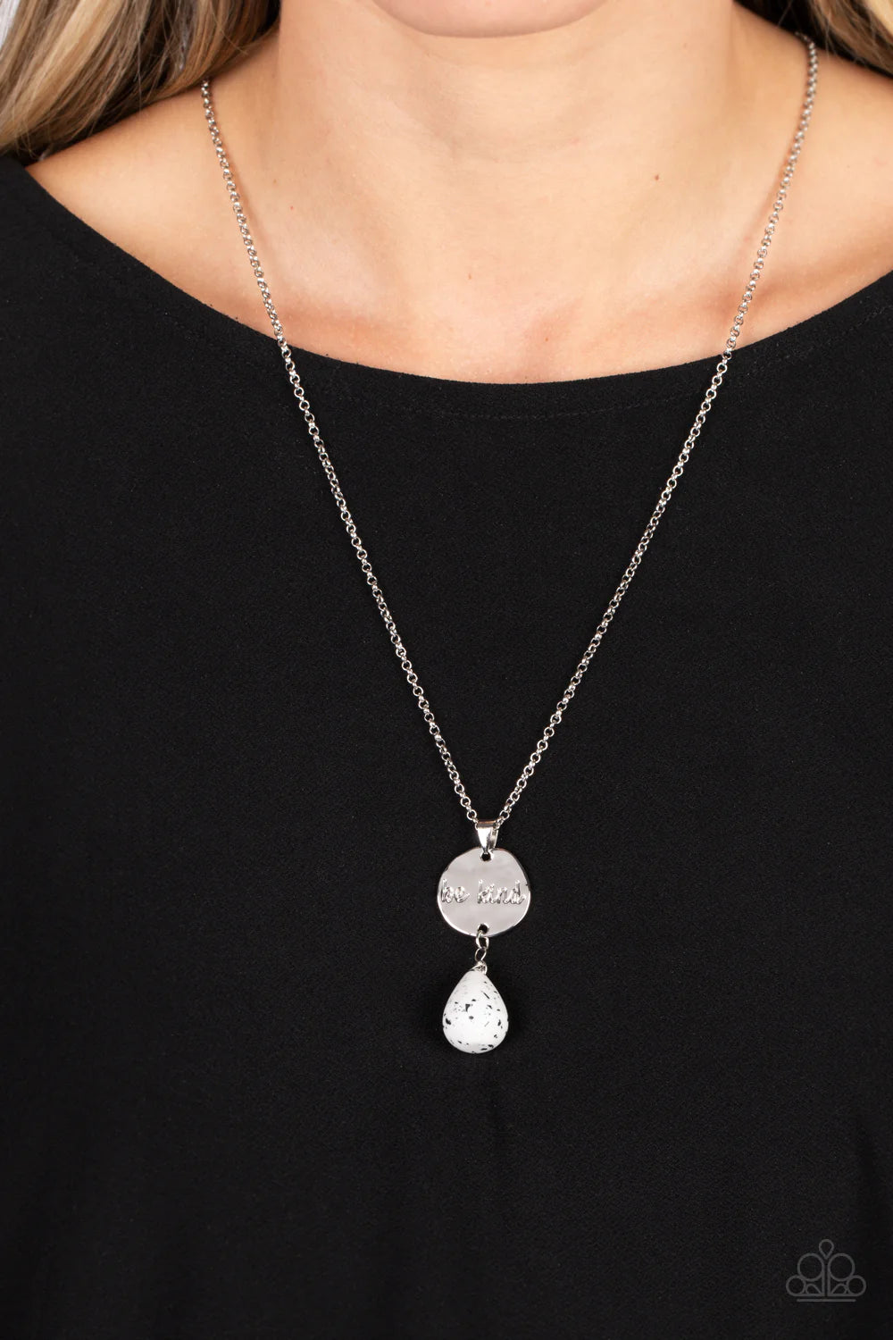 Paparazzi Necklaces - Caring Couture - White