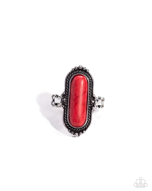 Paparazzi Rings - Desert Island - Red